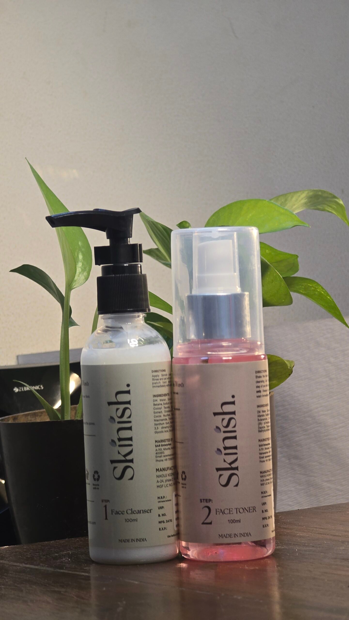Face cleanser & Face Toner
