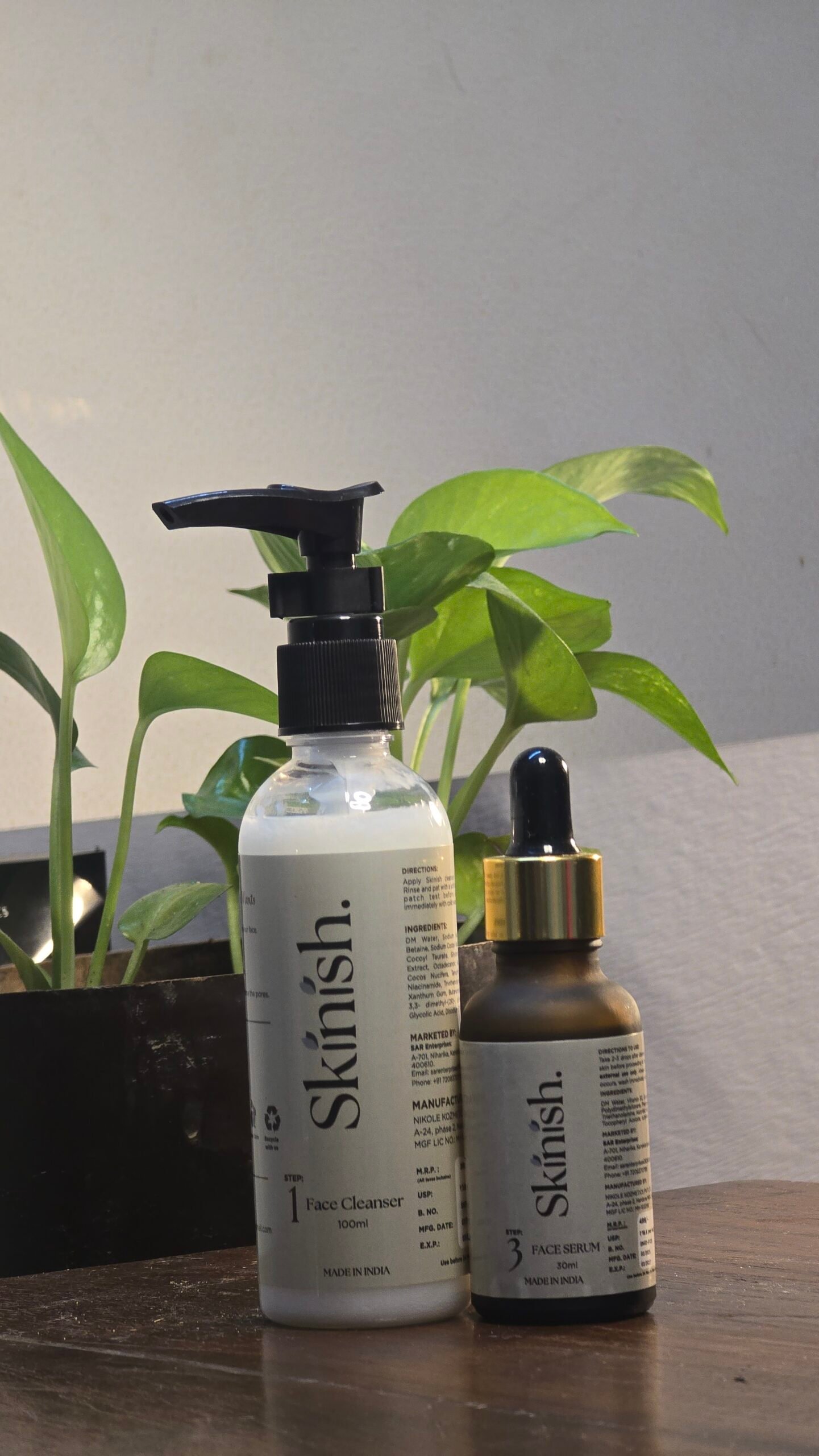 Face cleanser & Face Serum