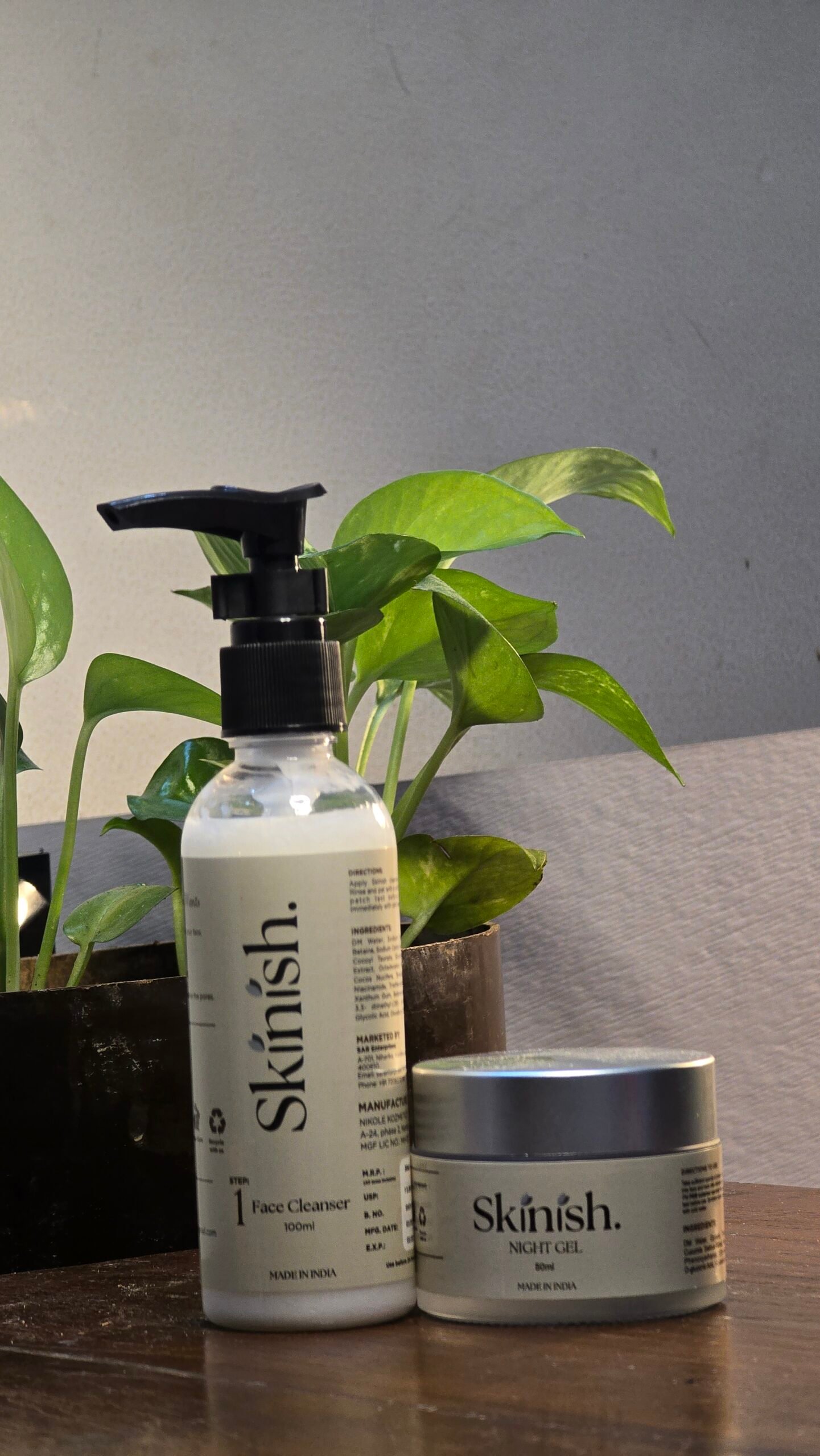 Face cleanser & Night Gel