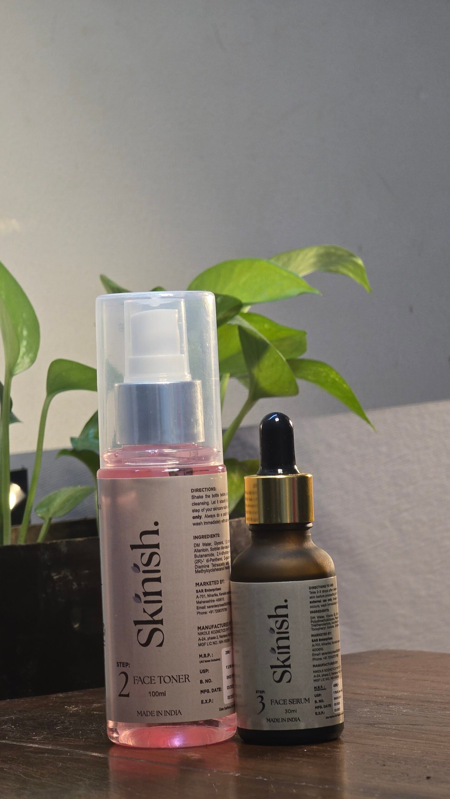 Face Toner & Face serum