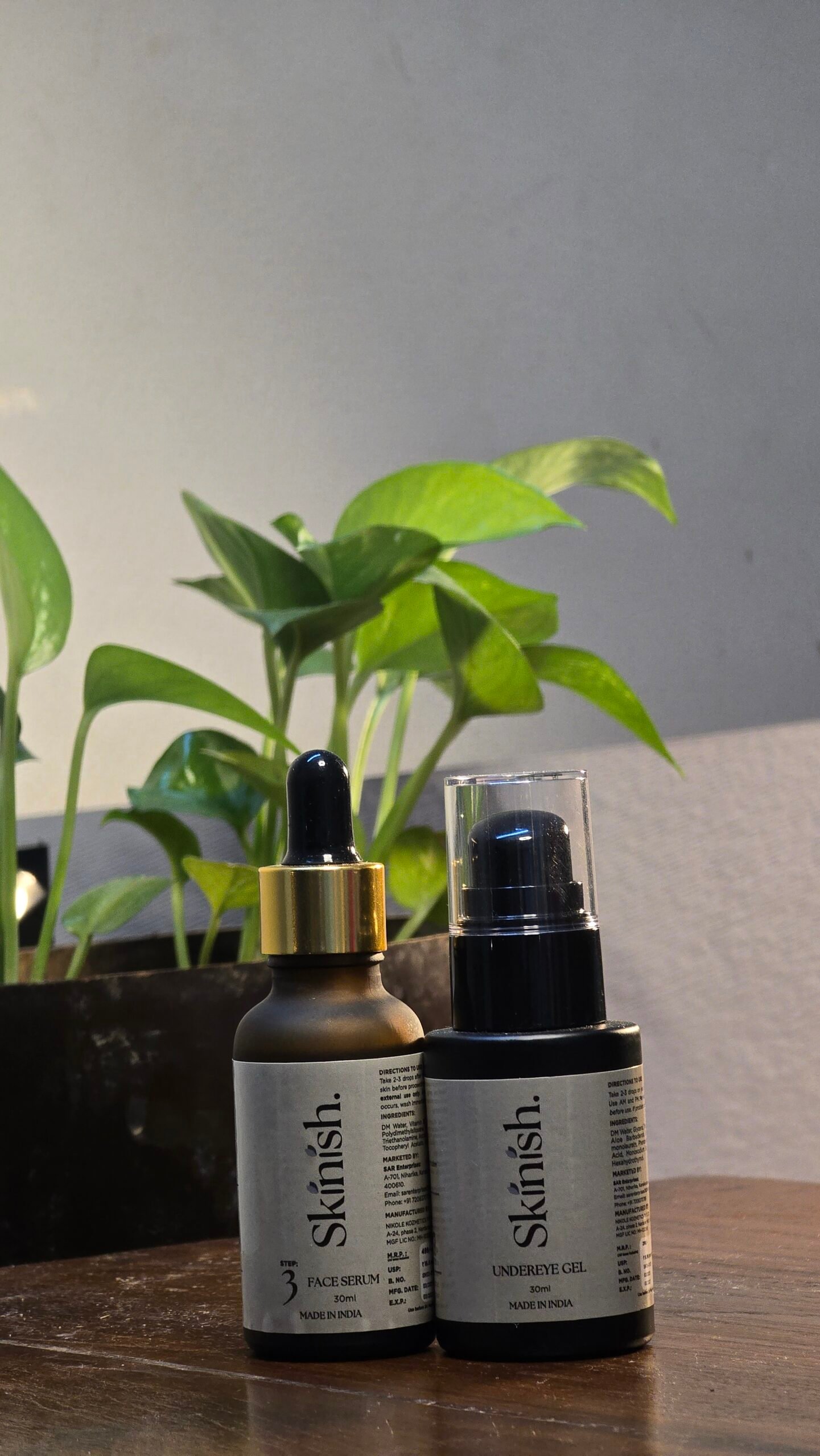 Face serum & Under-eye Gel