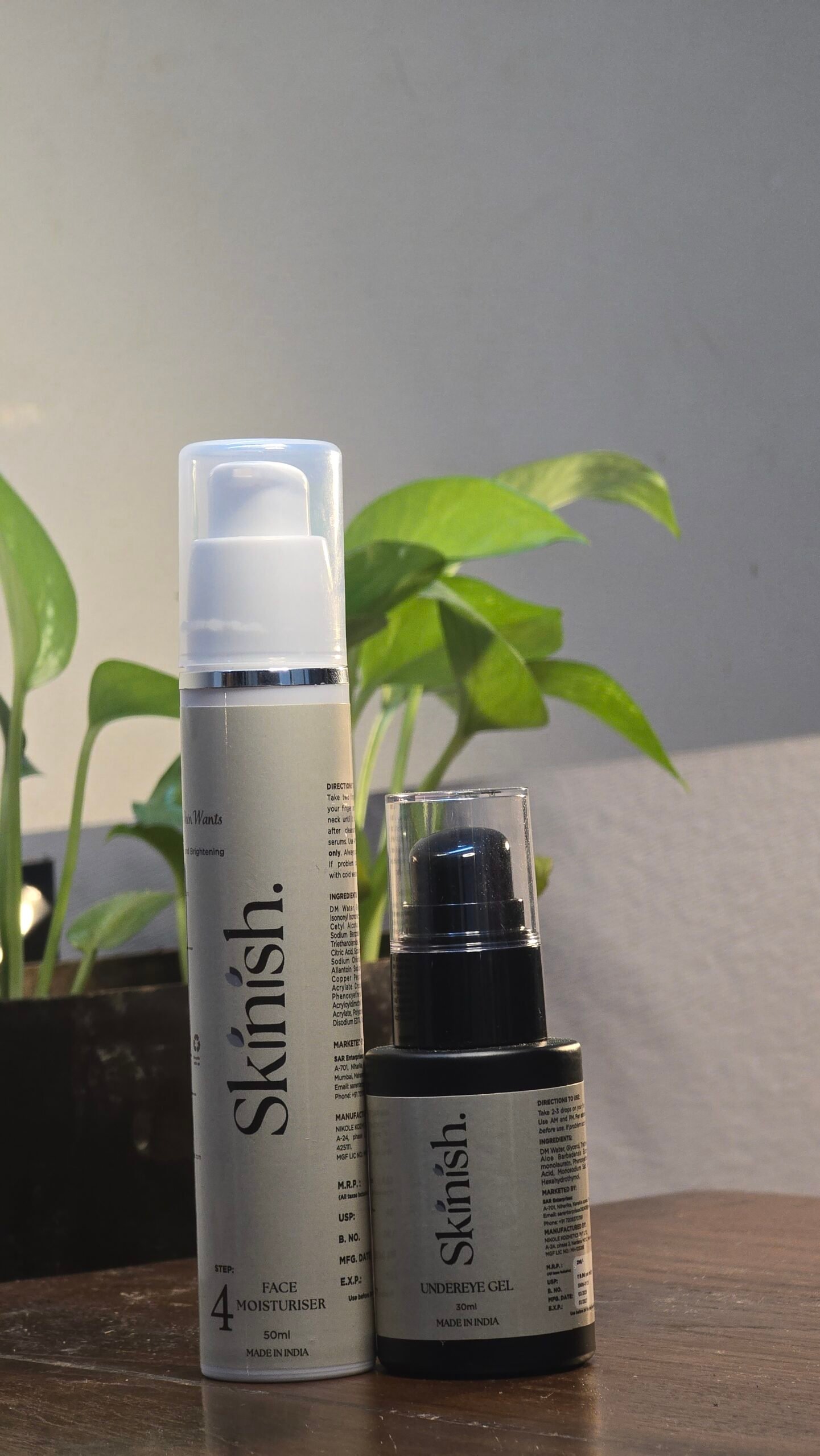 Moisturiser & Under-eye gel