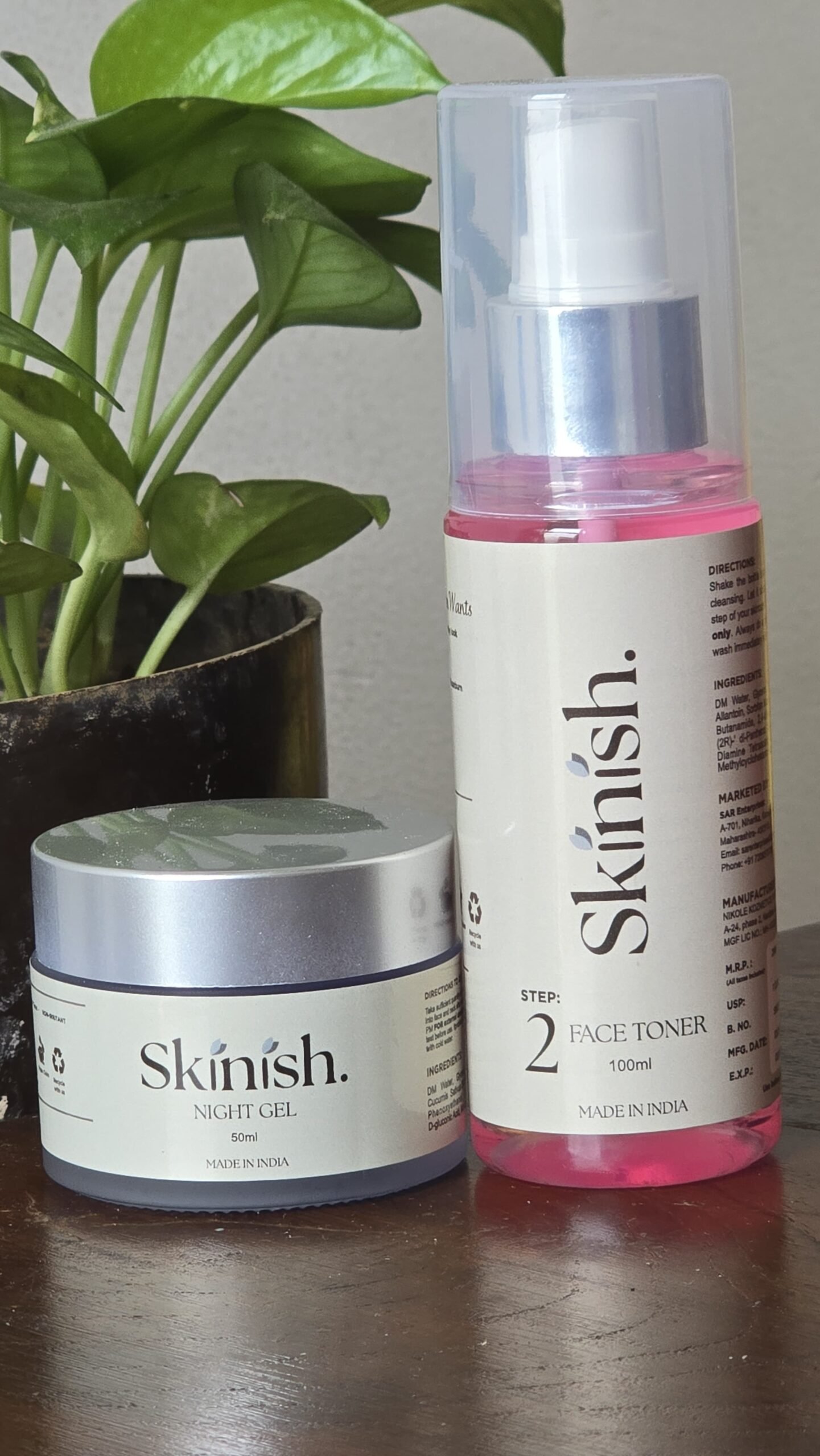 Face Toner & Night Gel